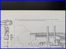 Building Plans & Designs Of Frank Lloyd Wright Wasmuth Plate 78 Larkin Pavillion