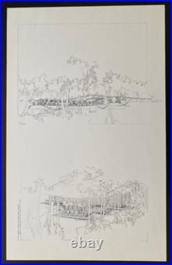 Building Plans & Designs Of Frank Lloyd Wright Wasmuth Plate 96 Stewart House