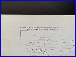 Building Plans & Designs Of Frank Lloyd Wright Wasmuth Plate 96 Stewart House