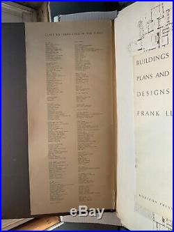 Buildings Plans and Designs By Frank Lloyd Wright (RARE!)