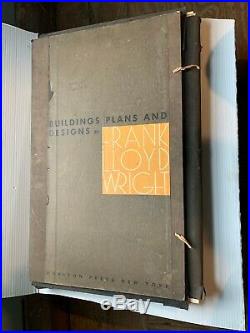 Buildings Plans and Designs By Frank Lloyd Wright (RARE!)