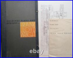 Buildings Plans and Designs Frank Lloyd Wright Horizon Press Design Drawing