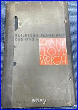 Buildings Plans and Designs Frank Lloyd Wright Horizon Press Design Drawing