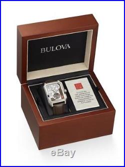 Bulova 96A197Frank Lloyd Wright150th Anniversary Limited Edition S/S Lether Band