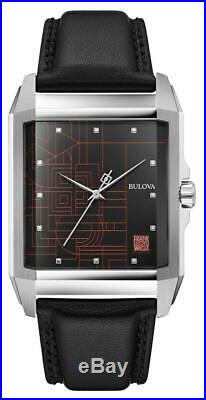 Bulova 96A223 Men's Frank Lloyd Wright Leather Band 50X40mm Watch