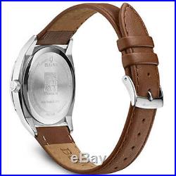 Bulova 96C138 Men's Frank Lloyd Wright Silver Tone Dial Strap Watch