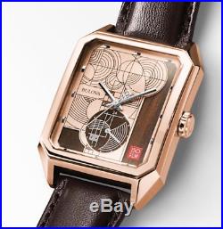 Bulova 97A135 Frank Lloyd Wright Watch Rose Gold Limited Edition Only 250 Made