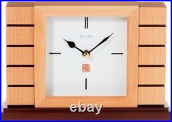 Bulova B1659 Usonian II Frank Lloyd Wright Tabletop Mantel Clock