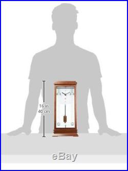 Bulova B1839 Frank Lloyd Wright Willits Mantel Clock, 14, Walnut