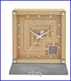 Bulova B7755 Ennis Frank Lloyd Wright Mantel Clock