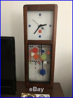 Bulova C3321 Frank Lloyd Wright Coonley Playhouse Wall Mantle Clock
