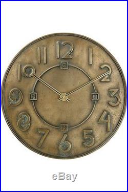 Bulova C3333 Frank Lloyd Wright EXHIBITION TYPEFACE 12 Round Wall Clock