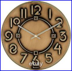 Bulova C3333 Frank Lloyd Wright Exhibition Wall Clock, Antique Bronze Metallic