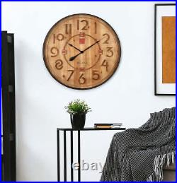 Bulova C4803 Taliesin Frank Lloyd Wright Solid Wood Wall Clock