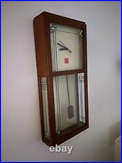 Bulova Frank Lloyd Wright Collection Gilmore Wall Clock with Pendulum