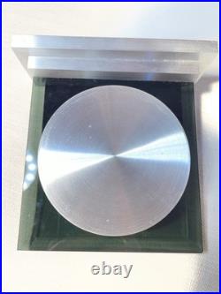 Bulova Frank Lloyd Wright Collection Glass Desk Mantel Clock Quartz Works READ