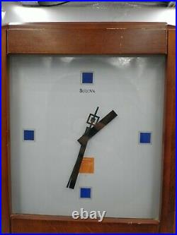 Bulova Frank Lloyd Wright Design Wall Clock HTF