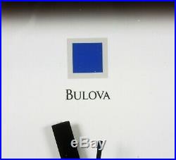 Bulova Frank Lloyd Wright FLW Coonley Playhouse Wall/Mantle Clock Pre-owned