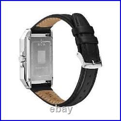 Bulova Frank Lloyd Wright Men's Quartz Black Dial Leather Band 35mm Watch 96A223