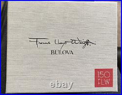 Bulova Frank Lloyd Wright Men's Watch Limited Edition 97A135 NWT