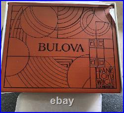 Bulova Frank Lloyd Wright Men's Watch Limited Edition 97A135 NWT