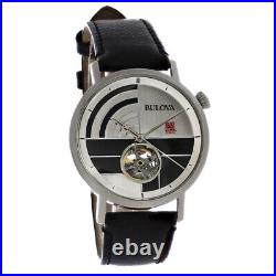 Bulova Frank Lloyd Wright Oculus Stainless Steel Mens Automatic Watch 96A248