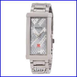 Bulova Frank Lloyd Wright Pattern #106 Women's Grey Dial Quartz Watch 96L286