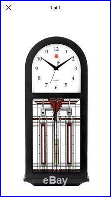 Bulova Frank Lloyd Wright Thistle In Bloom Wall Clock NIB