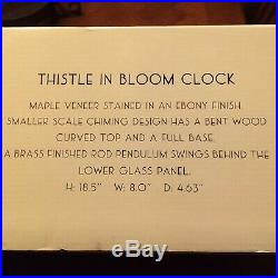 Bulova Frank Lloyd Wright Thistle In Bloom Wall Clock NIB