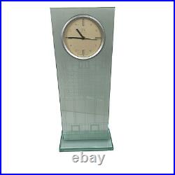 Bulova Frank Lloyd Wright Tree of Life Clock Etched Glass Architectural Art