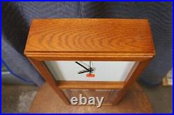 Bulova Gilmore 3320 Frank Lloyd Wright Modern Quartz Wall Mantel Clock 27