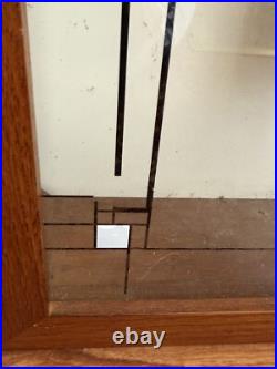 Bulova Gilmore 3320 Frank Lloyd Wright Modern Wall Clock 27 Parts or Repair