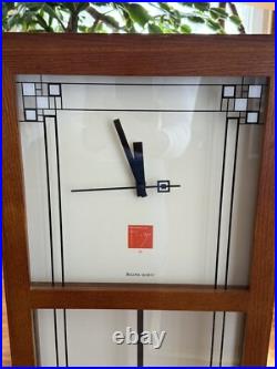 Bulova Gilmore 3320 Frank Lloyd Wright Modern Wall Clock 27 Parts or Repair