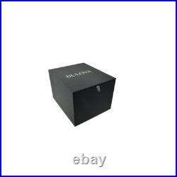 Bulova Ladies Frank Lloyd Wright Stainless 3-HQuartz Rectangle Dial Style 96L286