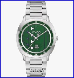 Bulova Men's Frank Lloyd Wright Quartz Silver Stainless Steel Watch 39 MM 96A286