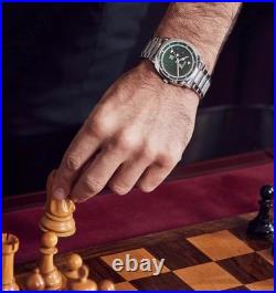 Bulova Men's Frank Lloyd Wright Quartz Silver Stainless Steel Watch 39 MM 96A286