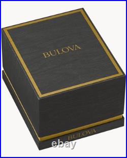 Bulova Men's Hollyhock House Frank Lloyd Wright Brown Leather Watch 97a173