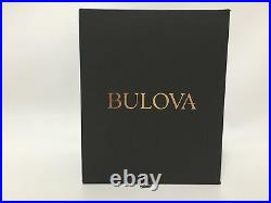 Bulova Mens Frank Lloyd Wright SC Johnson Black Leather Watch 96A164