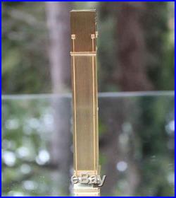 Bulova Miniature Brass Grandfather Clock Frank Lloyd Wright B0597