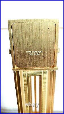 Bulova Miniature Clock Frank Lloyd Wright Limited Edition B0597 Original Box