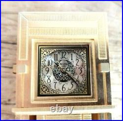 Bulova Miniature Clock Frank Lloyd Wright Limited Edition B0597 Original Box
