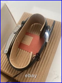 Bulova Women's 96L63 Frank Lloyd Wright Willits Black Leather Strap Watch