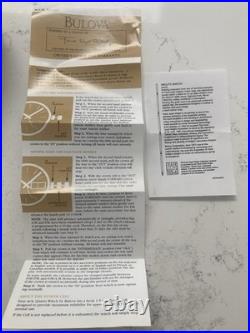 Bulova Women's 96L63 Frank Lloyd Wright Willits Black Leather Strap Watch