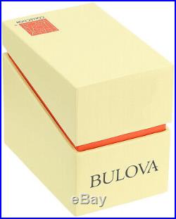 Bulova Women's Frank Lloyd Wright Stainless Steel/White Leather Watch 98L216