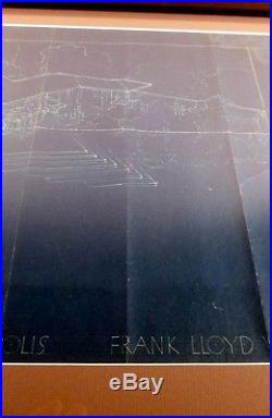 C1933 Original Frank Lloyd Wright Blueprint Willey Usonian House Minneapolis MN