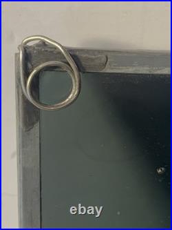 C1988 Stained Glass Panel Abstract Modernist Geometric Frank Lloyd Wright Style