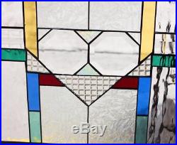 CUSTOM LISTING FOR 4aneticket FRANK LLOYD WRIGHT INSPIRED STAINED GLASS WINDOW