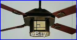 Casablanca Frank Lloyd Wright inspired fan P4M55H Bungalow with remote
