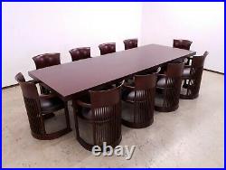 Cassina Allen Table with 10 chair's from Frank lloyd Wright, Designer