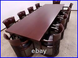 Cassina Allen Table with 10 chair's from Frank lloyd Wright, Designer
